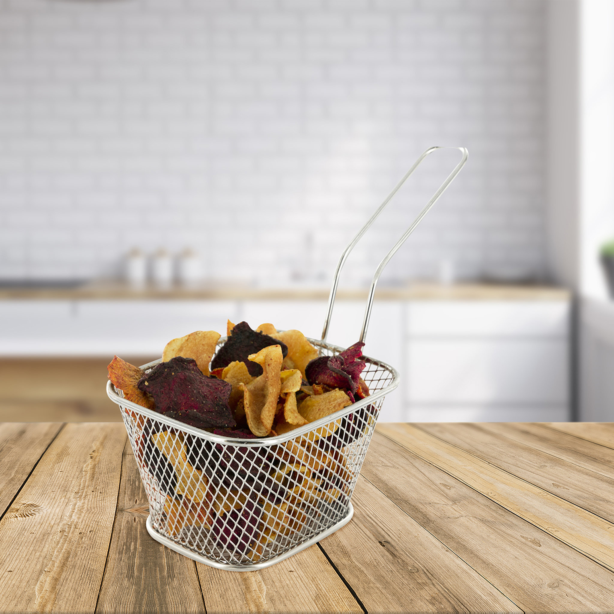 Voir la diapositive 3 : Panier à frites Inox