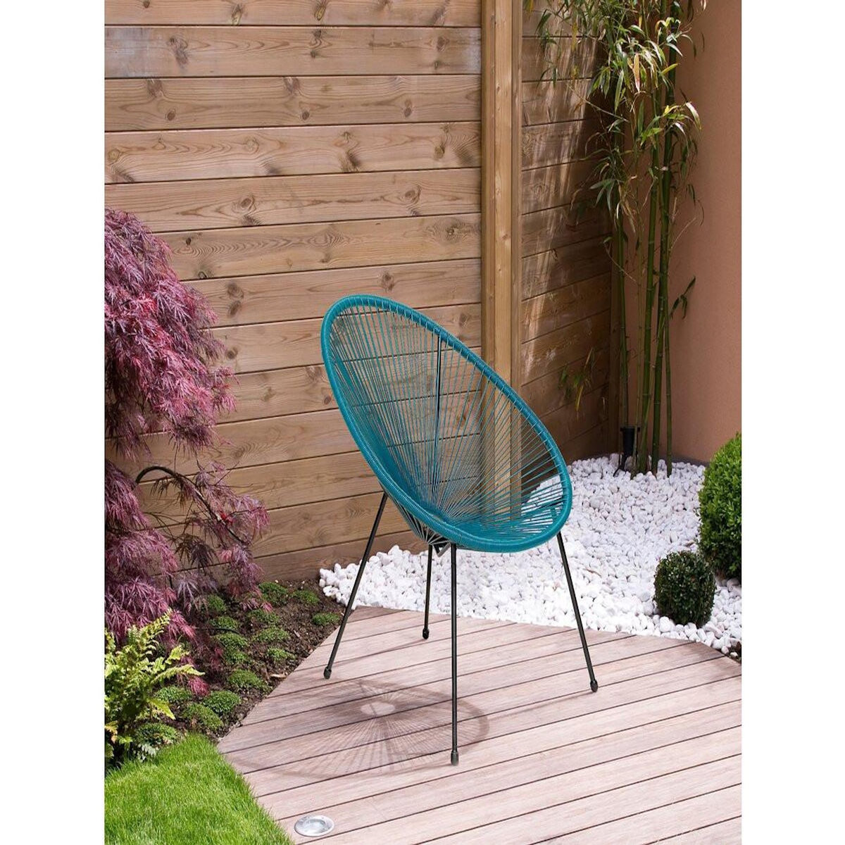 Habitat et Jardin Lot de 2 fauteuils de jardin  Ania  - Bleu foncé