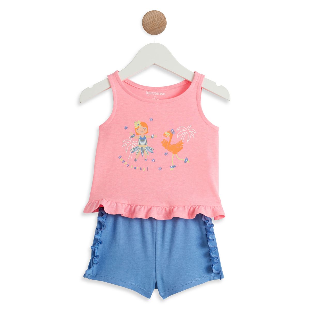 INEXTENSO Ensemble débardeur et short bébé fille