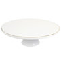Voir la diapositive 1 : The Home Deco Factory Support à gâteau en porcelaine - Blanc et doré