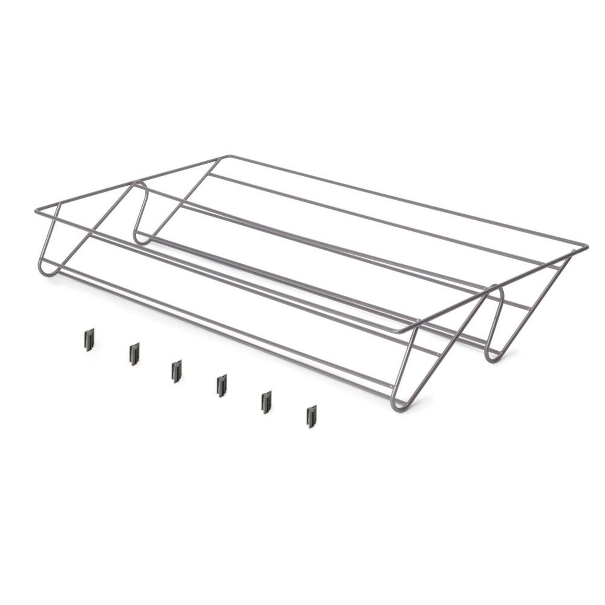 EMUCA SRL Tiroir à chaussures pour armoires et dressings Quartz -  640 (M80) -  Acier -  Titane