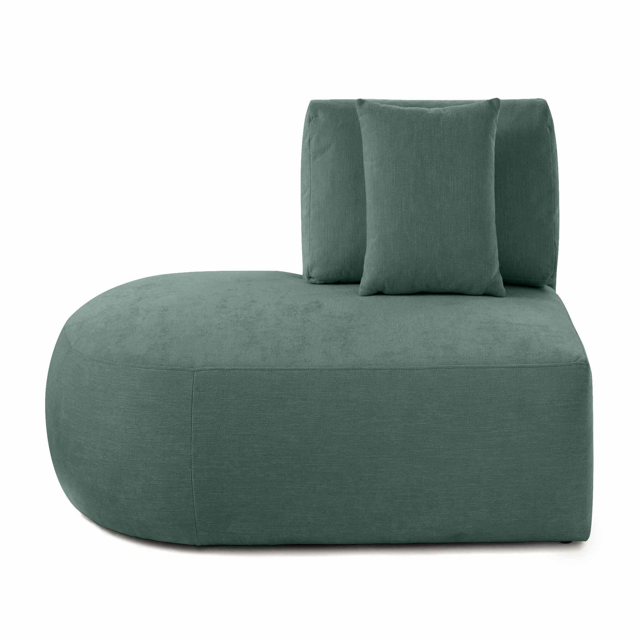 Voir la diapositive 1 : LISA DESIGN Santorini - module d'assise gauche - en tissu texturé