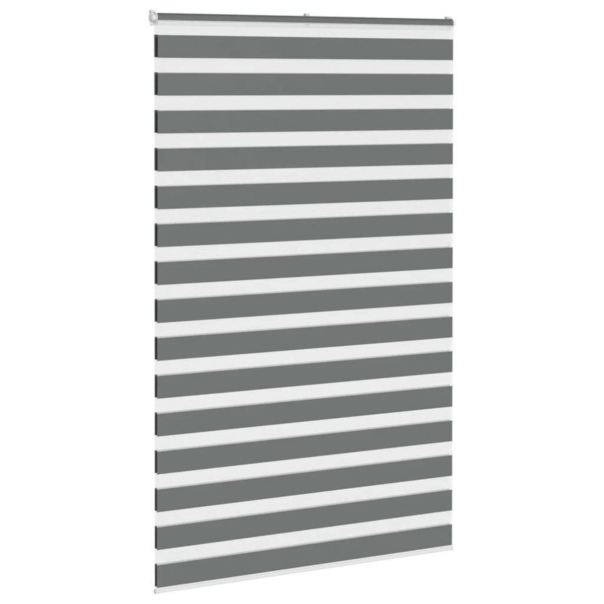 VIDAXL Store zebre gris fonce largeur du tissu 135,9 cm polyester