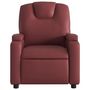 Voir la diapositive 4 : VIDAXL Fauteuil de massage inclinable Rouge bordeaux Similicuir