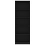 Voir la diapositive 4 : VIDAXL Bibliotheque a 5 niveaux Noir 60x24x175 cm Bois d'ingenierie