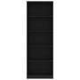 Voir la diapositive 4 : VIDAXL Bibliotheque a 5 niveaux Noir 60x24x175 cm Bois d'ingenierie