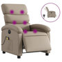 Voir la diapositive 2 : VIDAXL Fauteuil de massage inclinable electrique cappuccino similicuir