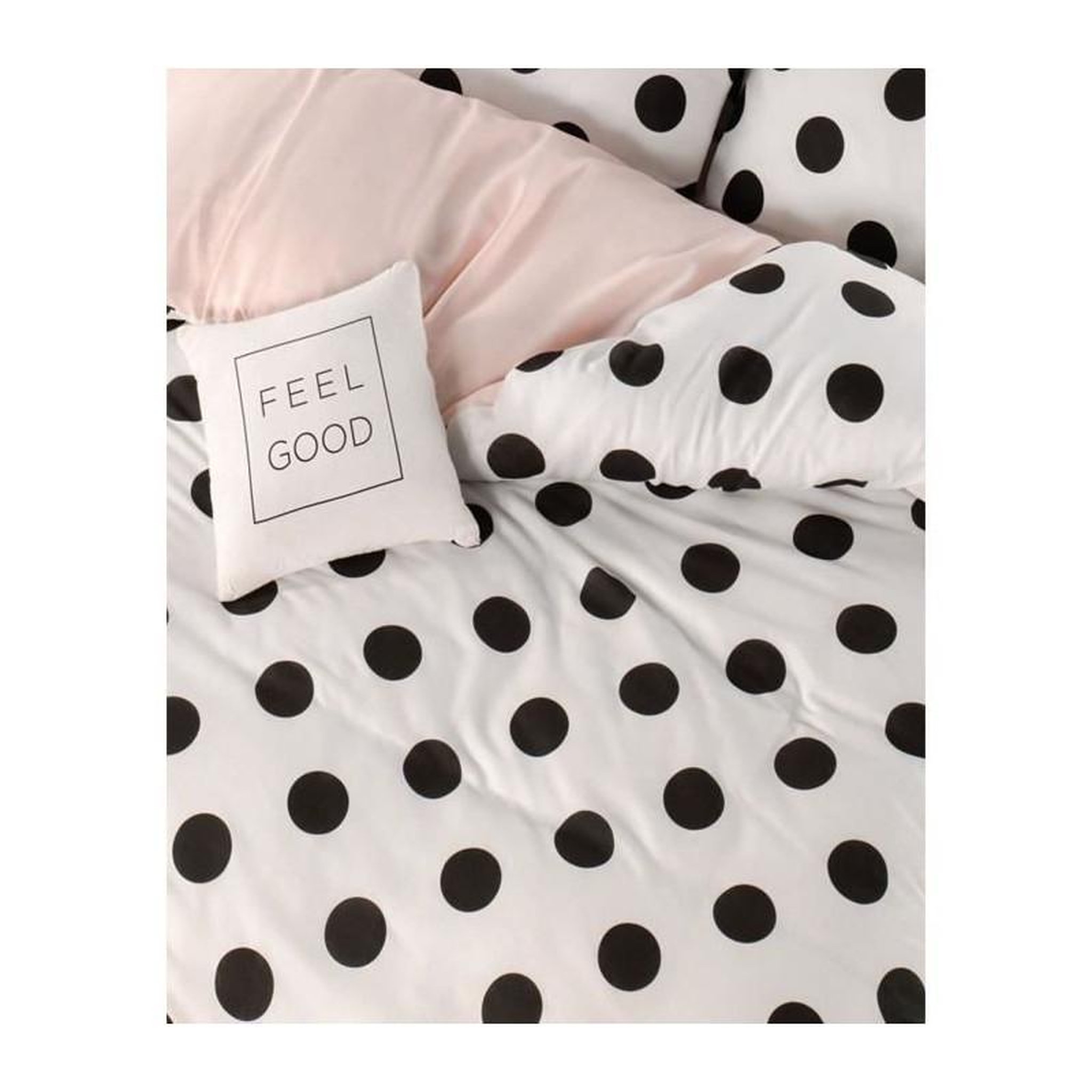 Voir la diapositive 3 : GENERIQUE Parure de lit - 1 housse de couette 220 x 240 cm + 2 taies d'oreiller 60 x 60 cm - 65% coton, 35% polyester - Blanc