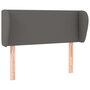 Voir la diapositive 2 : VIDAXL Tete de lit avec oreilles Gris 83x23x78/88 cm Similicuir