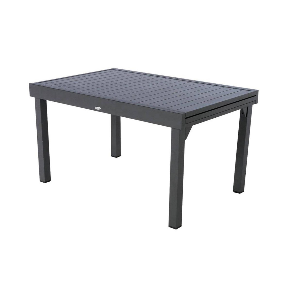 HESPERIDE Table extensible rectangulaire alu Piazza 6/10 places Graphite - Hespéride