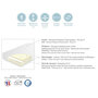 Voir la diapositive 5 : Bébé Provence Matelas bébé mousse HD 70 x 140 cm BELLE NUIT
