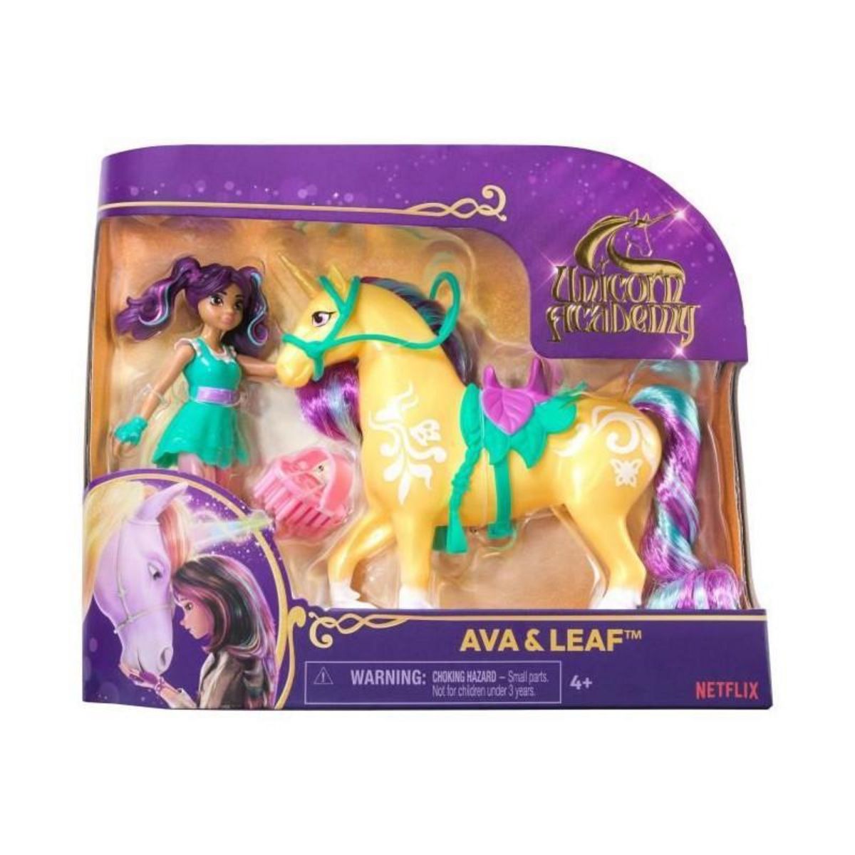 Spin Master SPIN MASTER COFFRET LICORNE ET POUPEE LEAF ET AVA Unicorn Academy