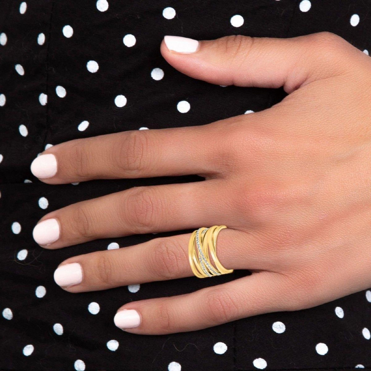 SC BOHEME Bague taille 54 SC Bohème ornée de Cristaux scintillants