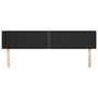 Voir la diapositive 3 : VIDAXL Tete de lit avec oreilles Noir 183x16x78/88 cm Similicuir