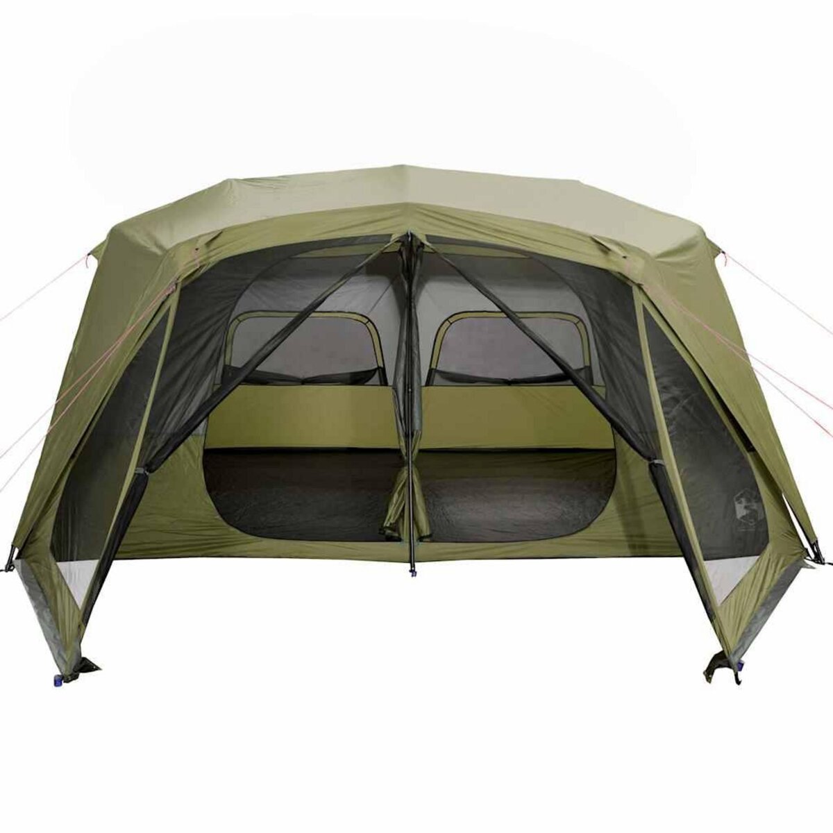 VIDAXL Tente familiale 10 personnes vert liberation rapide impermeable