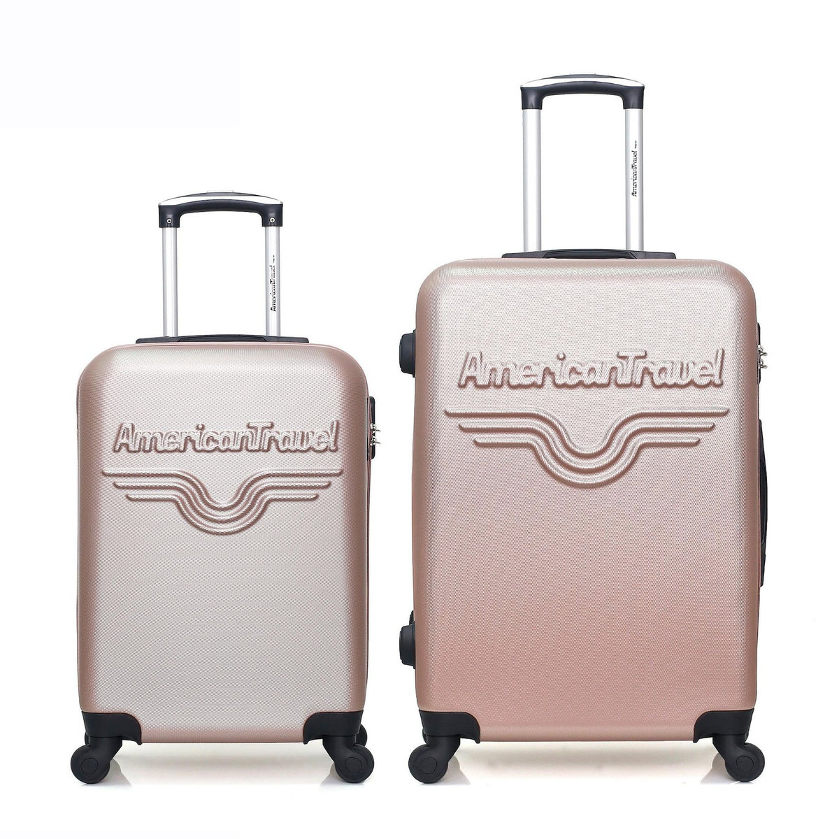 AMERICAN TRAVEL AMERICAN TRAVEL - Lot de 2 - Valise weekend et valise cabine CHELSEA