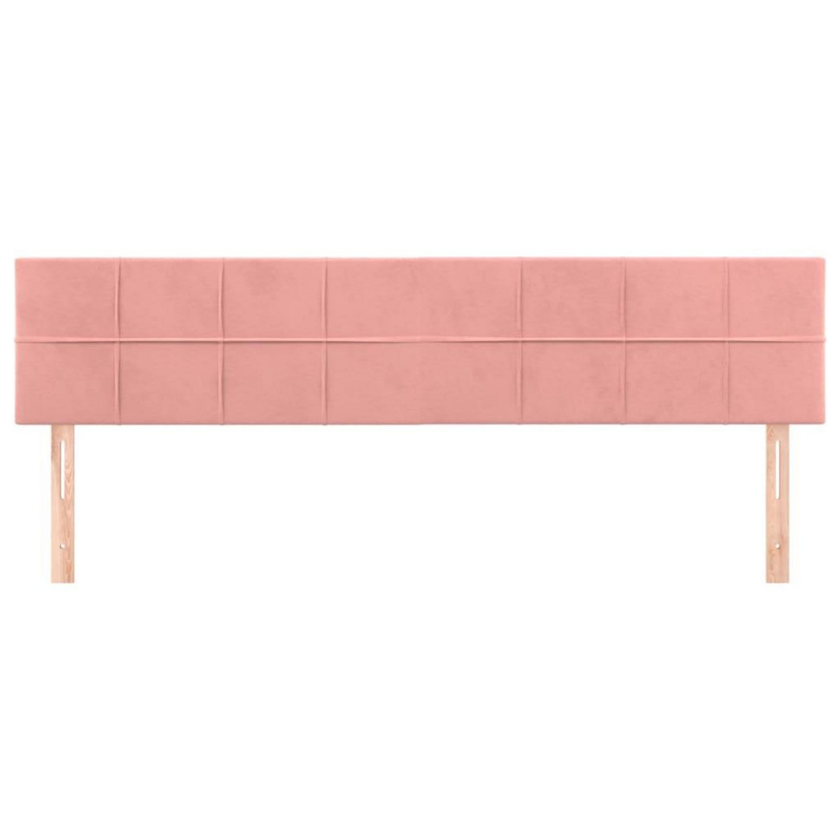 VIDAXL Tetes de lit 2 pcs Rose 100x5x78/88 cm Velours