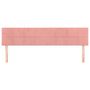 Voir la diapositive 3 : VIDAXL Tetes de lit 2 pcs Rose 100x5x78/88 cm Velours
