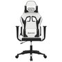 Voir la diapositive 3 : VIDAXL Chaise de jeu Blanc et noir Similicuir