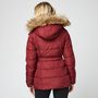 Voir la diapositive 2 : IN EXTENSO Doudoune avec ceinture à capuche rouge bordeaux femme