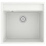 Voir la diapositive 2 : VIDAXL Evier de cuisine avec trou de trop-plein Blanc Granit