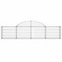 Voir la diapositive 4 : VIDAXL Paniers a gabions arques 11 pcs 200x30x40/60 cm Fer galvanise
