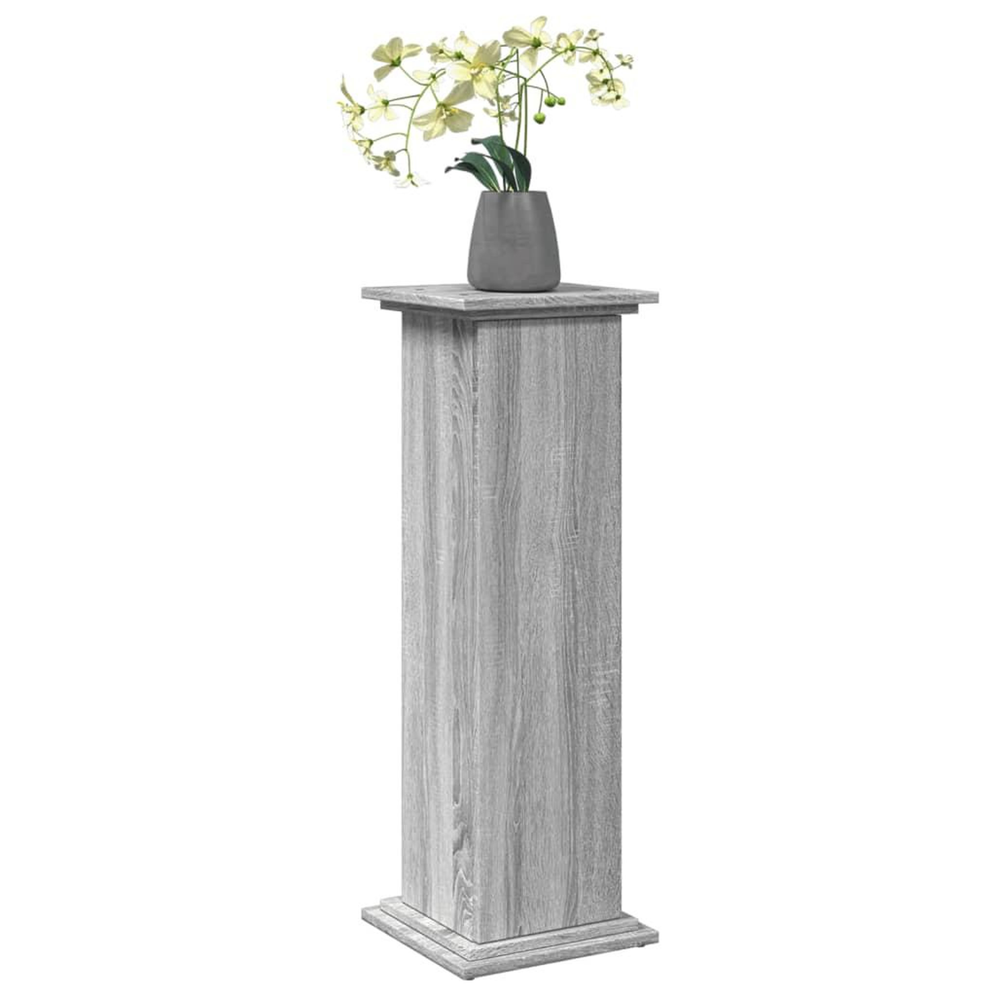 Voir la diapositive 3 : VIDAXL Piedestal avec rangement sonoma gris bois d'ingenierie