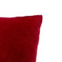 Voir la diapositive 3 : ATMOSPHERA Coussin en Flanelle Uni  Ollis  38x38cm Rouge