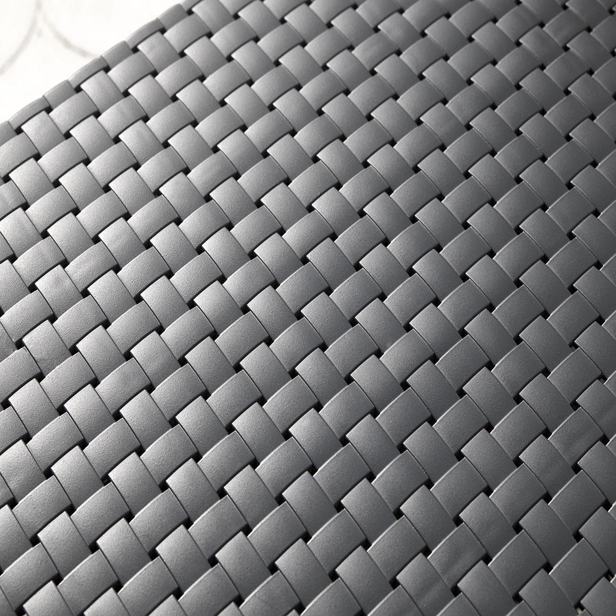 Voir la diapositive 4 : CONCEPT USINE Salon de jardin design résine tressée injectée anthracite futura