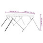 Voir la diapositive 6 : VIDAXL Auvent bimini a 4 arceaux Blanc 243x196x137 cm
