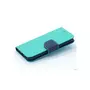 amahousse Housse verte menthe iPhone 7/ 8/ SE2020 folio languette bleue aimantée