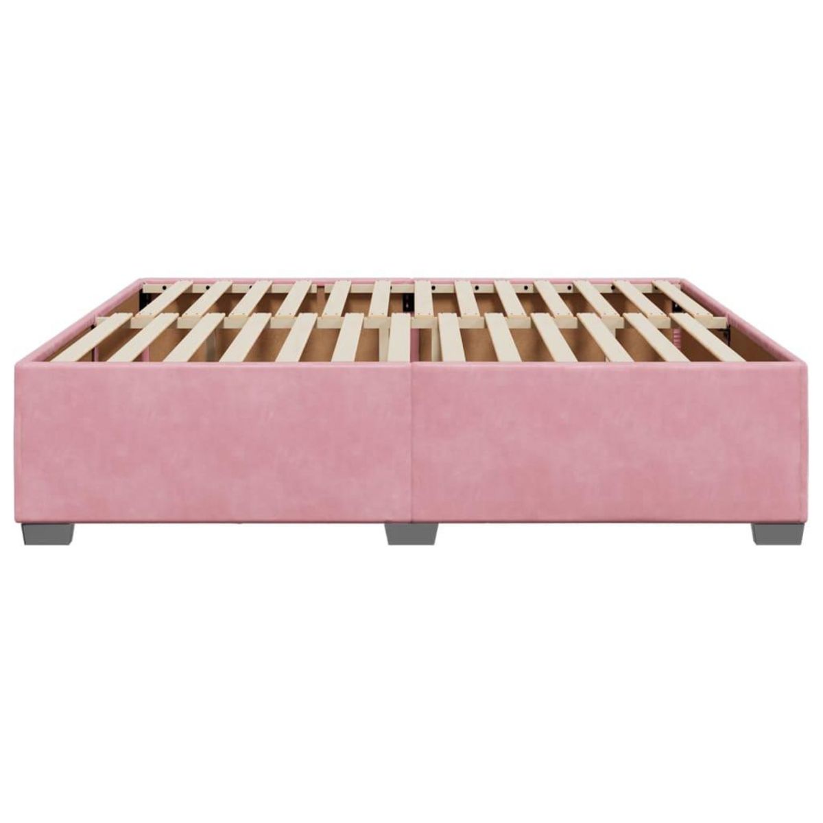 VIDAXL Cadre de lit sans matelas rose 180x200 cm velours