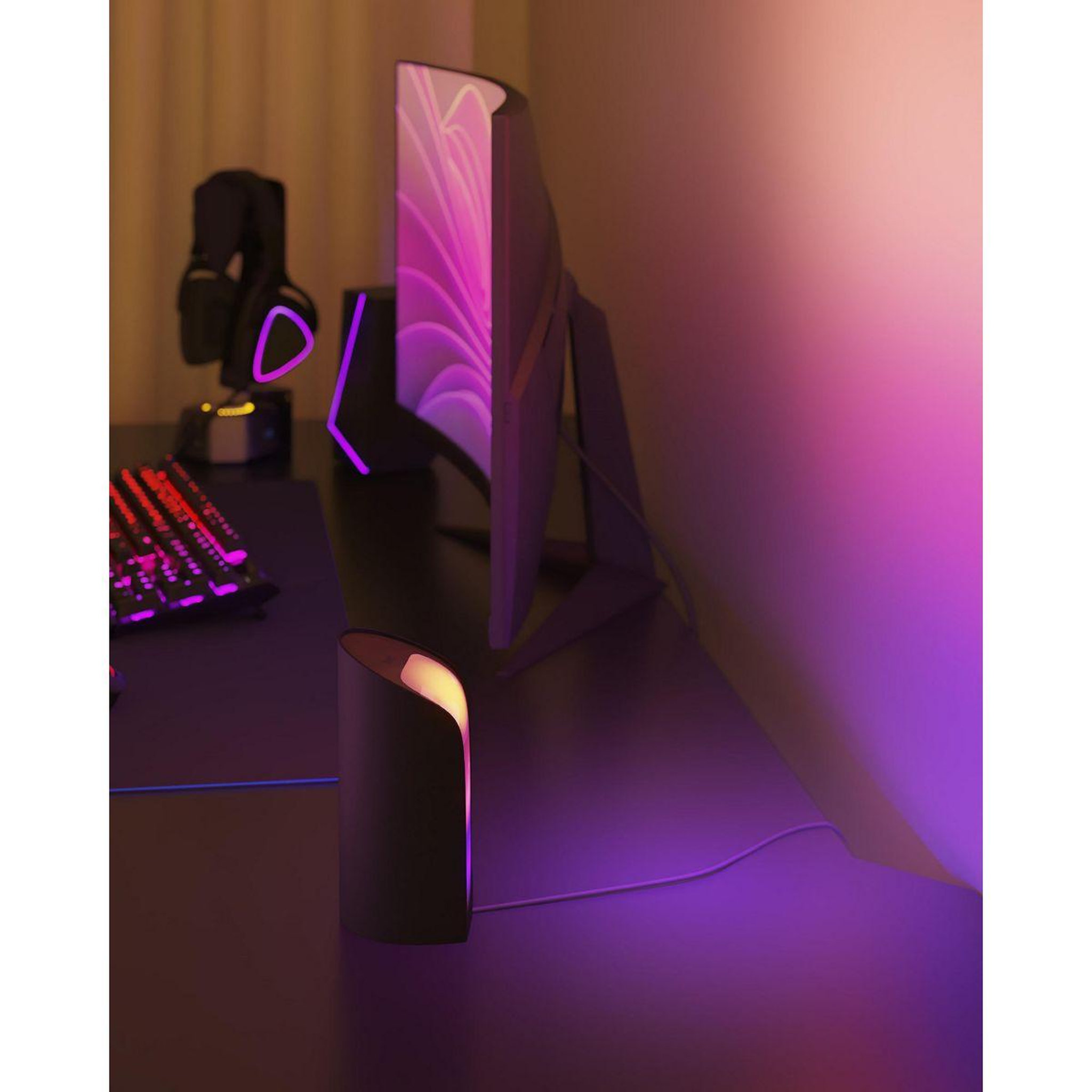 Voir la diapositive 4 : PHILIPS HUE Lampe connectée Play Wall washer Noir x2 White&Color gra
