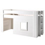 Voir la diapositive 1 : Paris Prix Lit Enfant Cabane  Noah  90x200cm Blanc