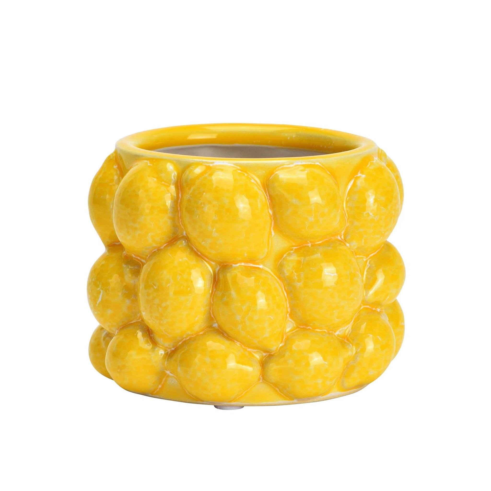 Eden Pot de fleurs citron en céramique