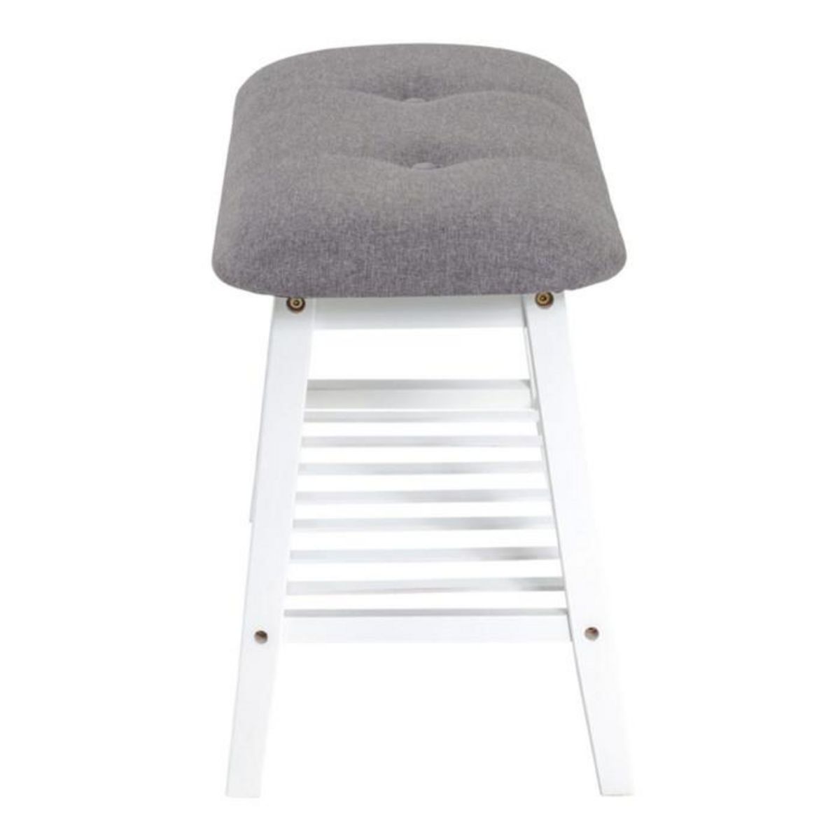 Paris Prix Range-Chaussures & Banc  Bambou  60cm Blanc