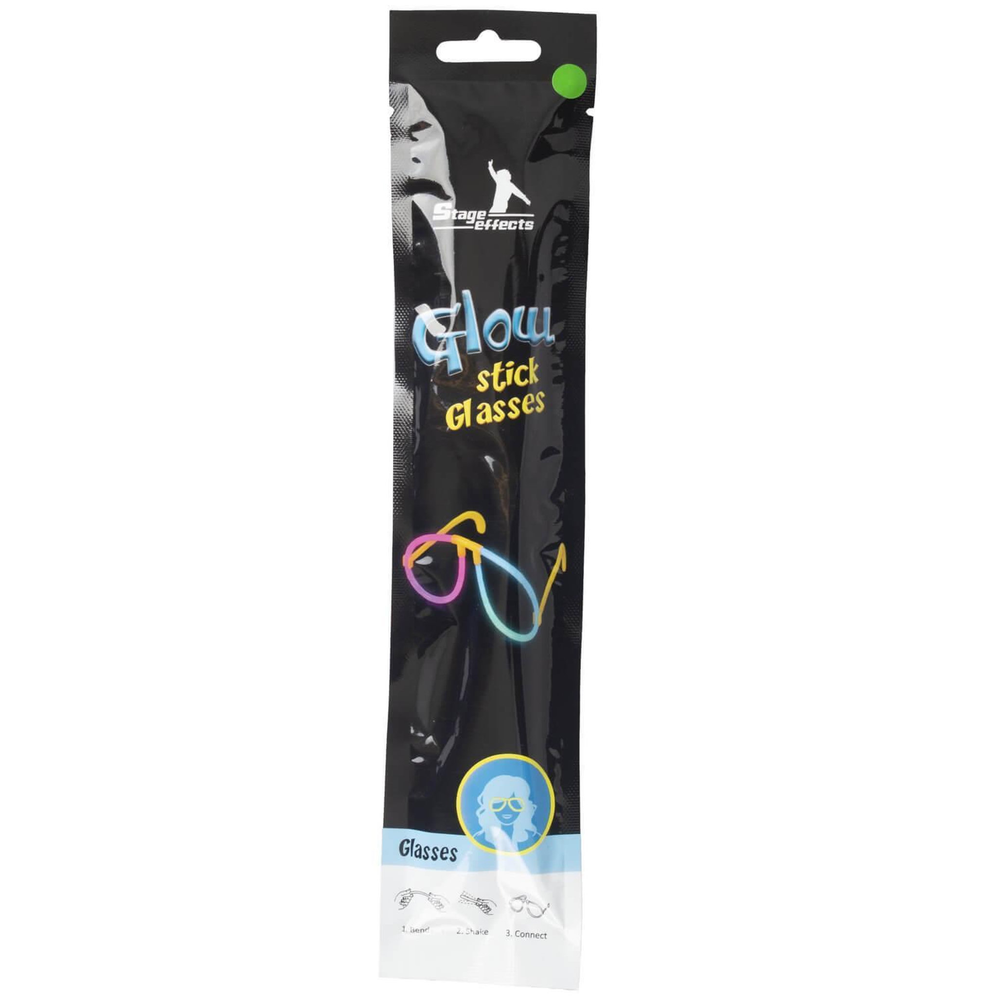 Voir la diapositive 3 : FUNNY FASHION Lunettes fluo glow in the dark