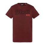 Schott T-shirt  Homme Schott Vintage. Coloris disponibles : Rouge