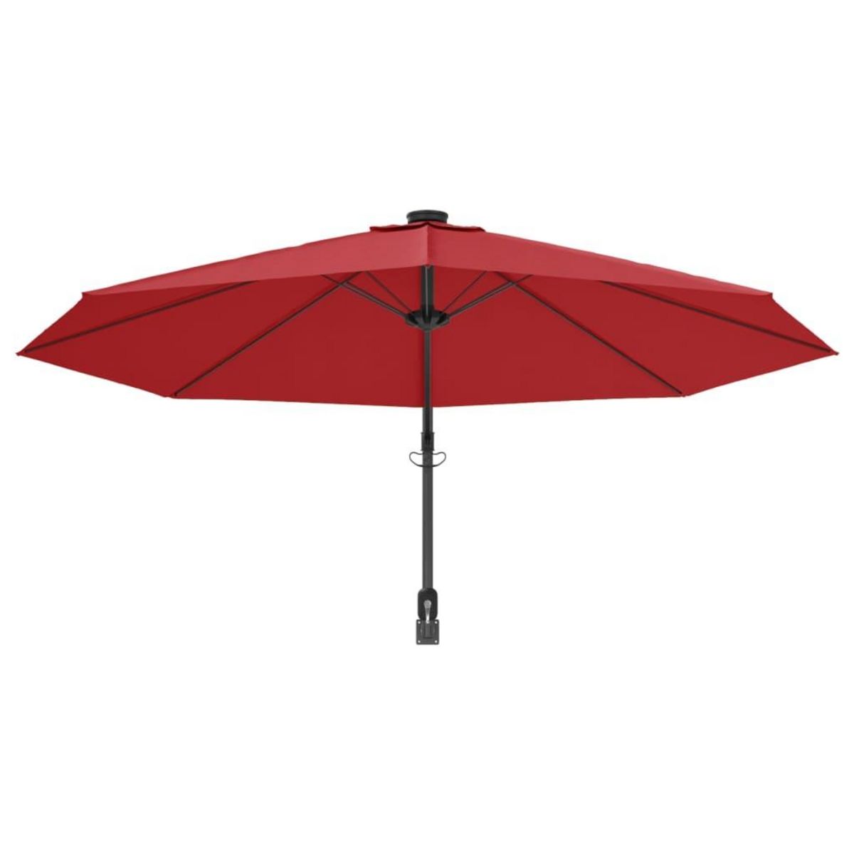 VIDAXL Parasol mural rouge vif 290 cm