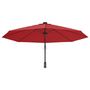 Voir la diapositive 5 : VIDAXL Parasol mural rouge vif 290 cm