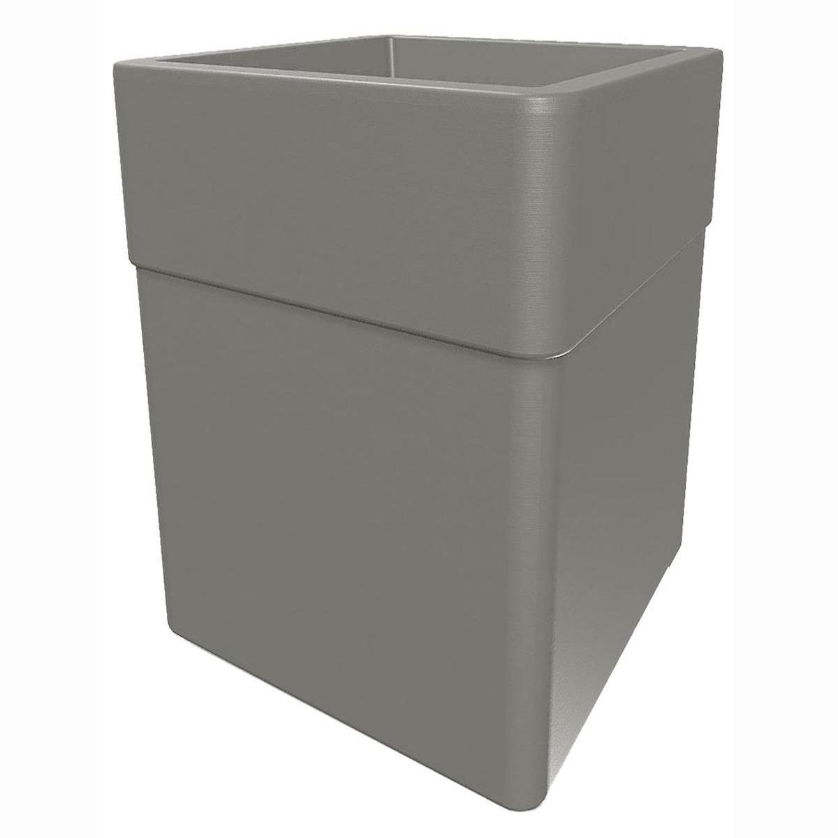 Eda Pot de fleur carré Carel taupe 39 x 39 x 39 cm - Eda