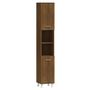 Voir la diapositive 2 : VIDAXL Armoire de bain Chene marron 30x30x179 cm Bois d'ingenierie