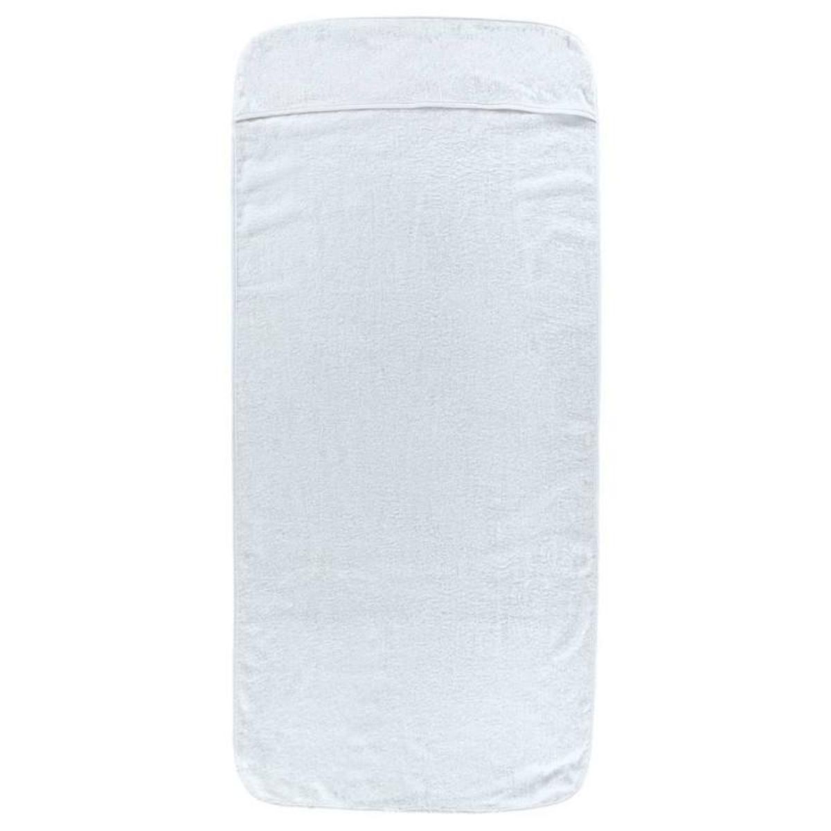 VIDAXL Serviettes de plage 6 pcs blanc 60x135 cm tissu 400 GSM