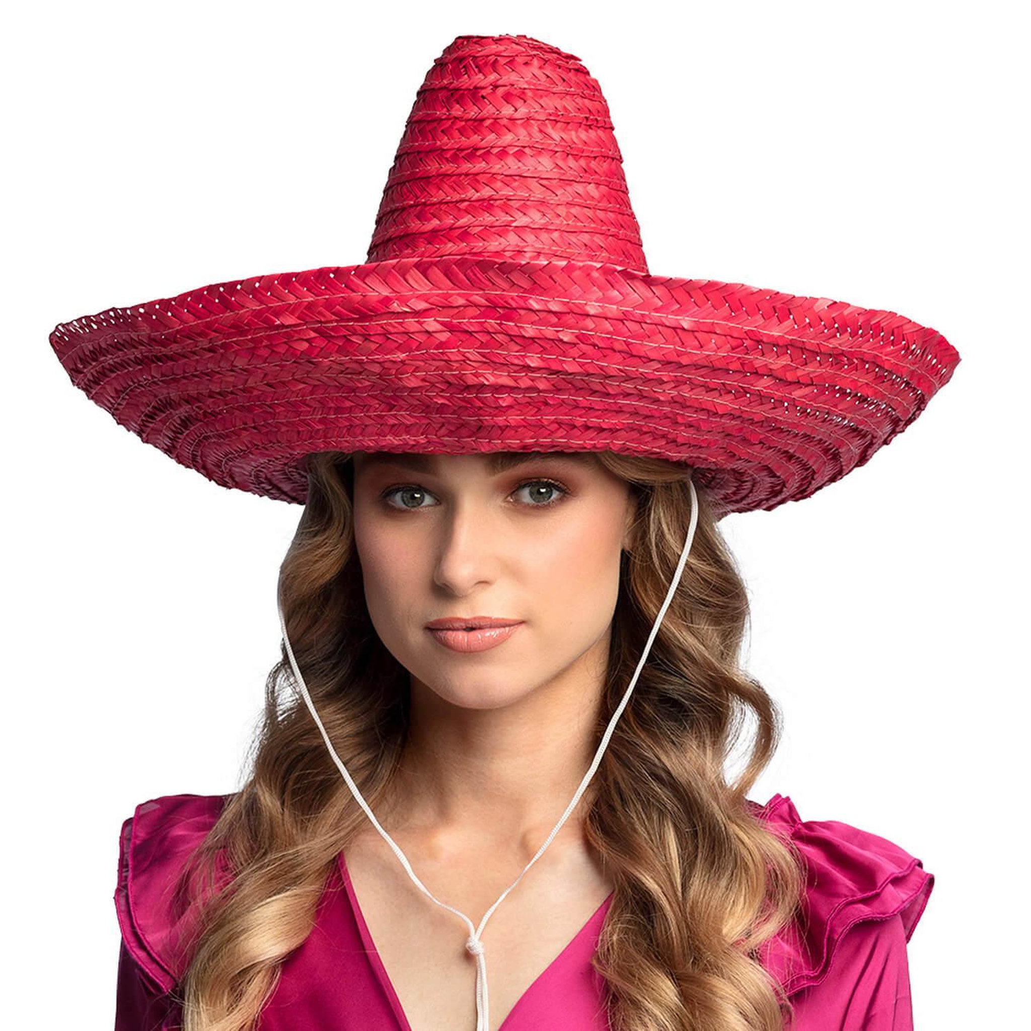 Voir la diapositive 2 : Boland Sombrero Puebla rouge - Adulte