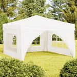 VIDAXL Tente de reception pliable avec parois Blanc 3x3 m