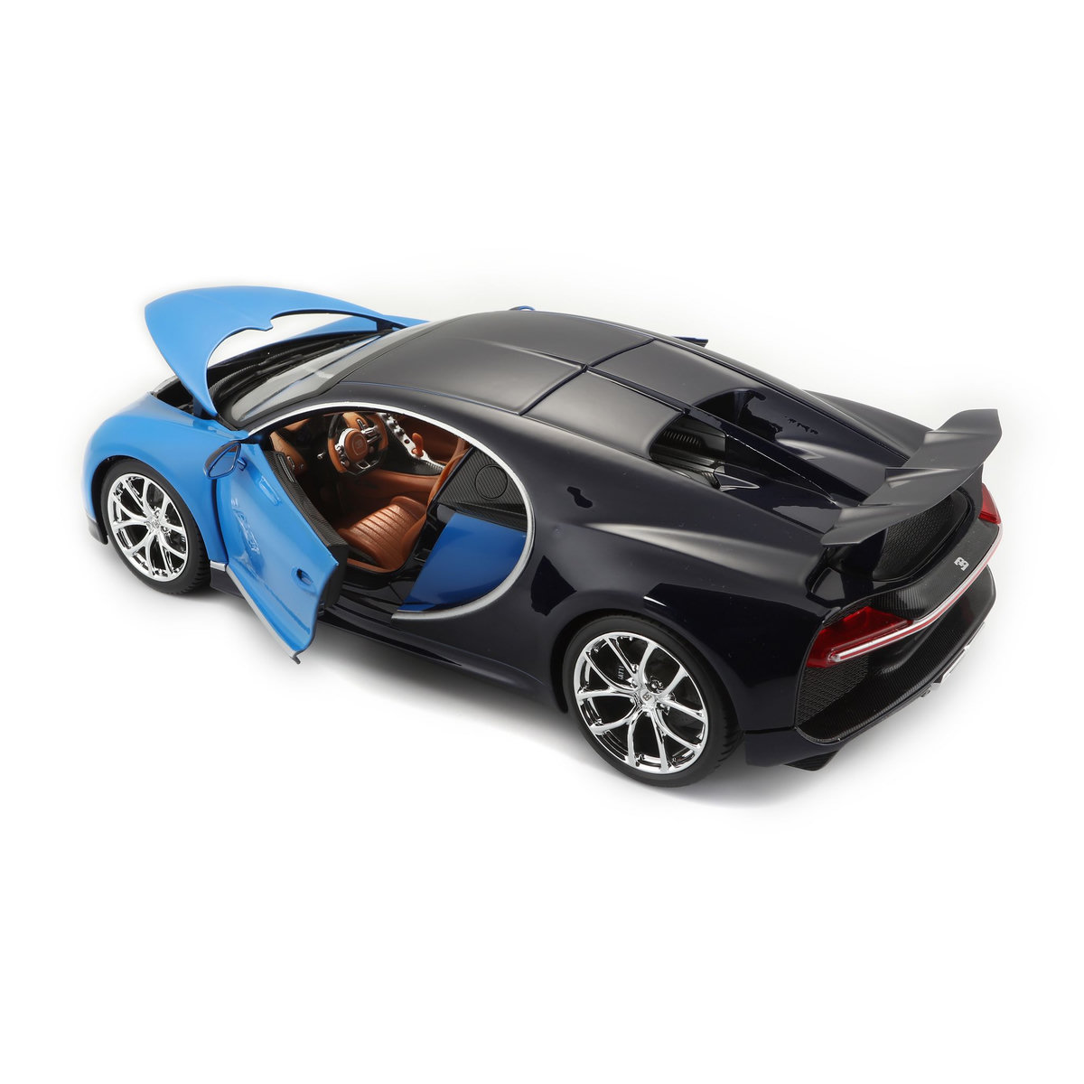 Bburago Bugatti chiron bleu 1/18e