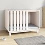 Voir la diapositive 3 : VIDAXL Niche pour chien Blanc 100x70x72 cm Bois de pin massif