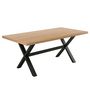 Voir la diapositive 1 : LISA DESIGN Woody - table à manger - chêne et hêtre massif - 180 cm