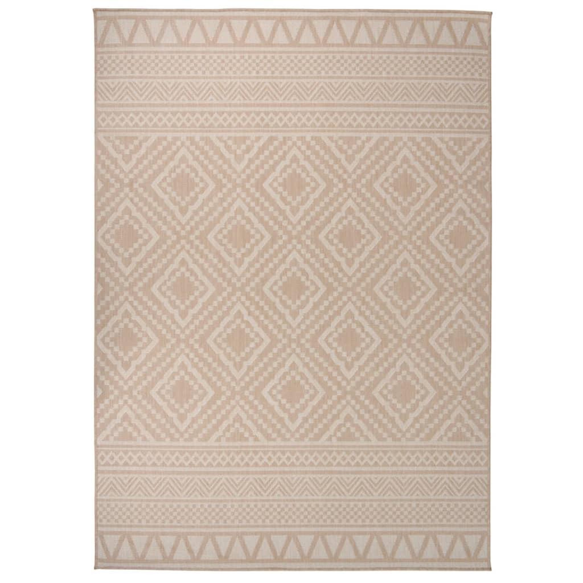 Voir la diapositive 1 : VIDAXL Tapis a tissage plat d'exterieur 120x170 cm Rayures brunes