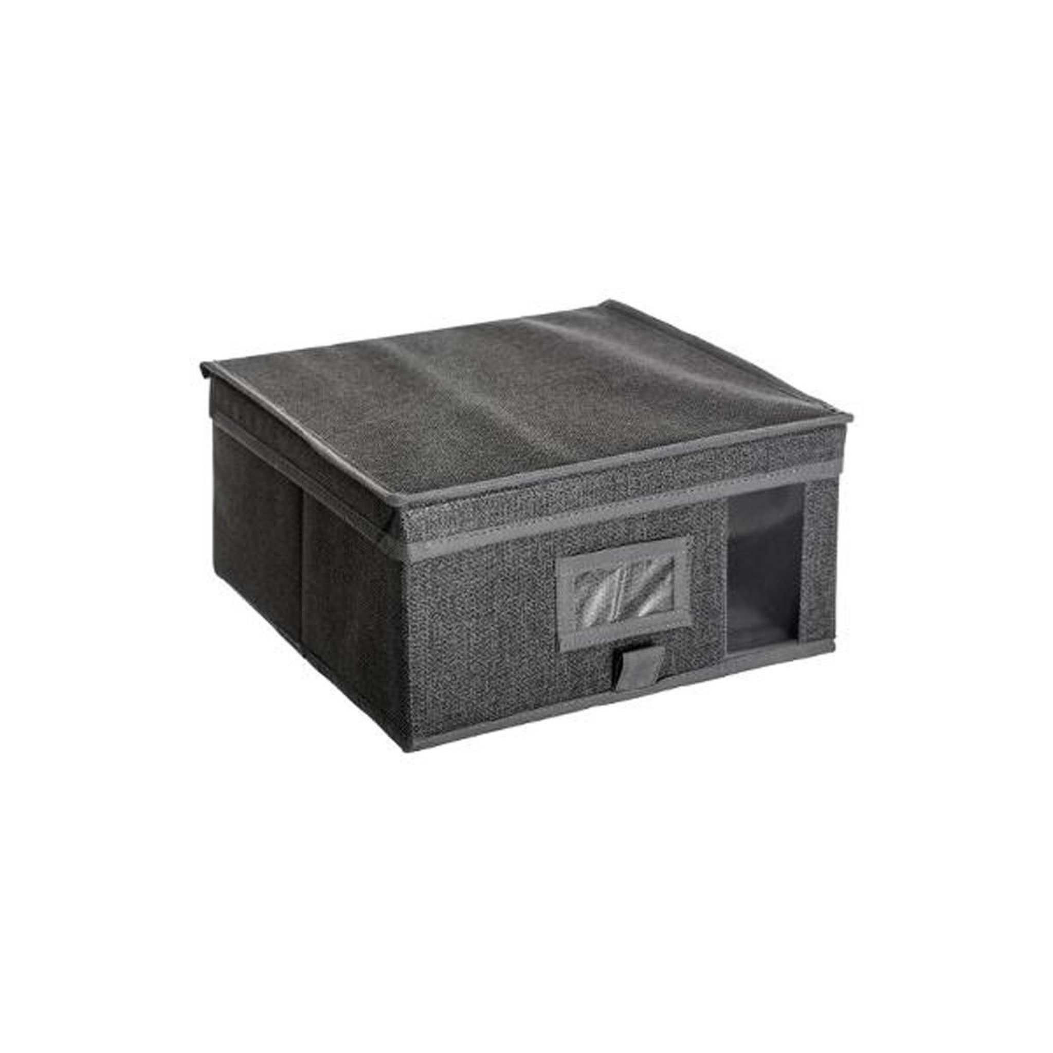 FIVE Boîte de rangement  dressing  30x30cm gris foncé